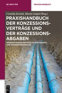 Praxishandbuch der Konzessionsverträge und der Konzessionsabgaben_cover