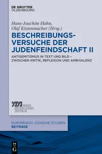 Beschreibungsversuche der Judenfeindschaft II_cover