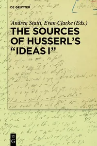 The Sources of Husserl's 'Ideas I'_cover