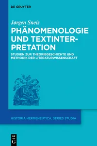 Phänomenologie und Textinterpretation_cover