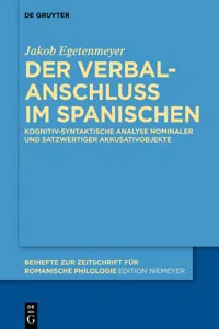 Der Verbalanschluss im Spanischen_cover