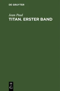 Jean Paul: Titan. Band 1_cover