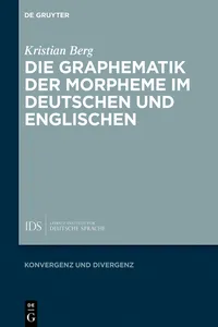Die Graphematik der Morpheme im Deutschen und Englischen_cover