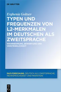 Typen und Frequenzen von L2-Merkmalen im Deutschen als Zweitsprache_cover
