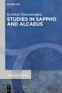 Studies in Sappho and Alcaeus_cover