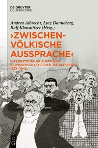 »Zwischenvölkische Aussprache«_cover