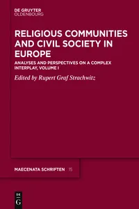 Religious Communities and Civil Society in Europe_cover