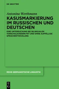 Kasusmarkierung im Russischen und Deutschen_cover