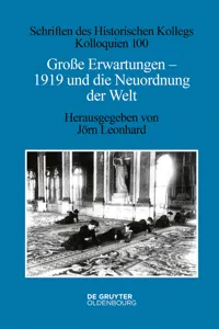 Große Erwartungen - 1919 und die Neuordnung der Welt_cover