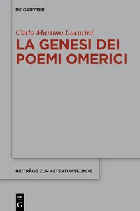 La genesi dei poemi omerici_cover