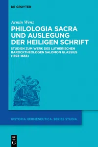 Philologia Sacra und Auslegung der Heiligen Schrift_cover