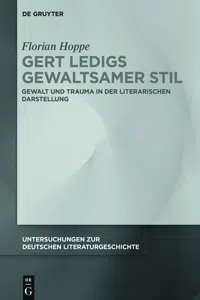 Gert Ledigs gewaltsamer Stil_cover