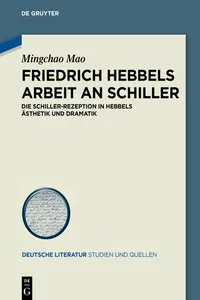 Friedrich Hebbels Arbeit an Schiller_cover