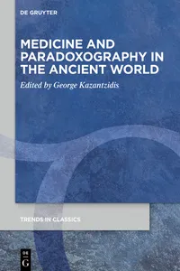 Medicine and Paradoxography in the Ancient World_cover