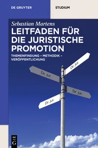 Leitfaden für die juristische Promotion_cover