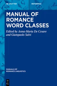 Manual of Romance Word Classes_cover