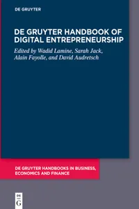 De Gruyter Handbook of Digital Entrepreneurship_cover