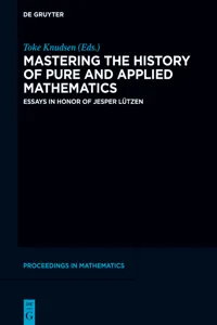Mastering the History of Pure and Applied Mathematics_cover