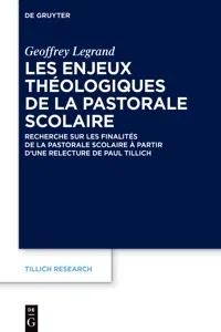 Les enjeux théologiques de la pastorale scolaire_cover