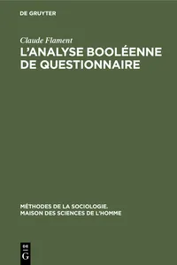 L'analyse booléenne de questionnaire_cover