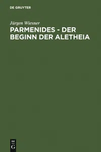 Parmenides – der Beginn der Aletheia_cover