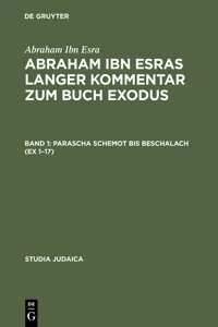 Abraham ibn Esras langer Kommentar zum Buch Exodus_cover