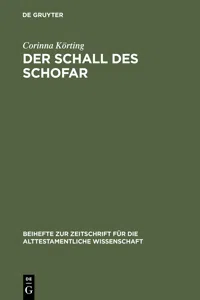 Der Schall des Schofar_cover