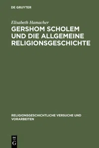 Gershom Scholem und die Allgemeine Religionsgeschichte_cover