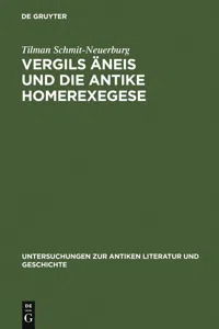 Vergils Äneis und die antike Homerexegese_cover