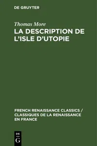 La description de l'isle d'utopie_cover