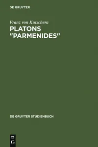 Platons "Parmenides"_cover