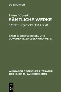 Briefwechsel und Dokumente zu Leben und Werk_cover