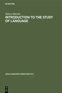 Introduction to the Study of Language_cover