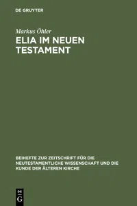 Elia im Neuen Testament_cover