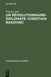 Un révolutionnaire-diplomate: Christian Rakovski_cover