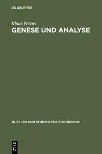 Genese und Analyse_cover