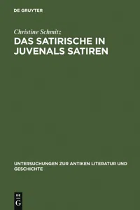 Das Satirische in Juvenals Satiren_cover