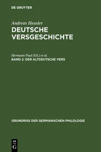 Der altdeutsche Vers_cover