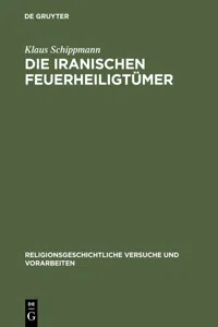 Die iranischen Feuerheiligtümer_cover