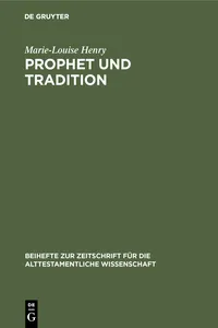 Prophet und Tradition_cover