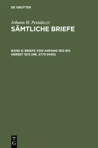 Briefe von Anfang 1812 bis Herbst 1813_cover