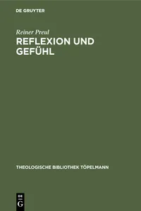 Reflexion und Gefühl_cover