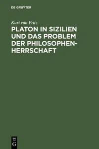 Platon in Sizilien und das Problem der Philosophenherrschaft_cover