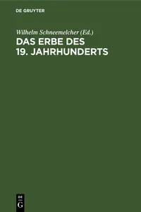 Das Erbe des 19. Jahrhunderts_cover