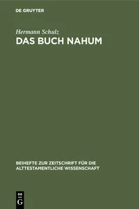 Das Buch Nahum_cover