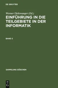 Einführung in die Teilgebiete der Informatik. Band 2_cover