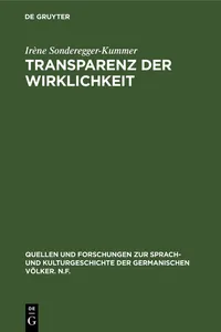 Transparenz der Wirklichkeit_cover