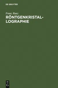 Röntgenkristallographie_cover