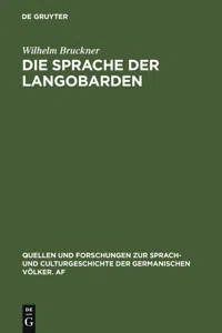 Die Sprache der Langobarden_cover