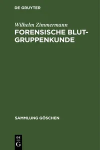 Forensische Blutgruppenkunde_cover